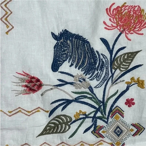 JOHNNY WAS Large multicolor embroidered kimono jacket WATIPASO LINEN KIMONO - Picture 8 of 14